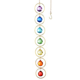 7-Chakra Hanging Crystal Chakra Suncatcher Chakra Wall Decor for Meditation