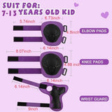 Kids Protective Gear Set Knee Pads for Kids 3-14 Years Toddler Knee and Elbow Pads with Wrist Guards 3 in 1 for Skating Cycling Bike Rollerblading Scooter