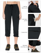 SEVEGO Womens Hiking Pants Tall Inseam 30"/32"/34"/36" Athletic Cargo Pants Lightweight 4 Zipper Pockets Water Resistant