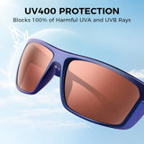 KastKing Huzzah Polarized Sport Sunglasses for Men and Women, Ideal for Driving Fishing Cycling and Running,UV Protection