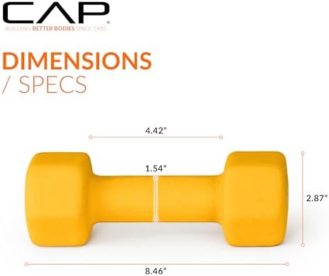 CAP Barbell Neoprene Dumbbell Weights Pairs & Sets | Multiple Colors
