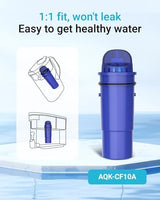 AQUA CREST Replacement for All Pur® Pitcher Water Filters, CRF950Z, PPF951K, DS1811Z, PPT711, CR-1100C and More Pur® Plus Dispenser Water Filters Replacement, NSF Certified Filters, 4 Packs