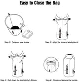 Unigear Dry Bag Waterproof, 2L/5L/10L/20L/30L/40L Floating and Lightweight Bags for Kayaking, Boating, Fishing, Swimming and Camping with Waterproof Phone Case