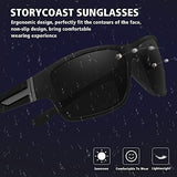 STORYCOAST Polarized Sports Sunglasses for Men Women Unbreakable Frame Cycling Fishing Driving