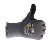 MaxiFlex 34-874 Ultimate Foam Nitrile Palm Coated Gloves, Gray, SMALL (Pack of 3 - Pairs)