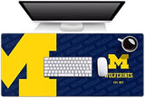 YouTheFan NCAA Michigan Wolverines Logo Series Desk Pad