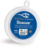 Seaguar Blue Label Fishing Leader Line for Saltwater, 100% Fluorocarbon, Clear, Multiple Sizes