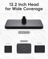 Premium 12.2" Rain Shower Head with Handheld Spray, Updated High Pressure Rainfall Shower Head with Handheld Combo, Large Rain Overhead Waterfall Showerheads | Anti-Clog Nozzles | Air-in Tech