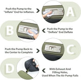 Self Inflating Camping Sleeping Pad, 4" Memory Foam Camping Pad Self Inflating Camping Mattress Sleeping Pad Camping Mat for Camping(Green)