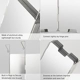 Camping Stove Windscreen 16 Plates Folding Outdoor Stove Windshield Camp Stove Wind Screen Aluminium Alloy Windshield for Butane Burner Grill Wind Blocker Shield