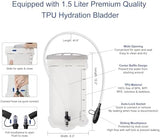 N NEVO RHINO Running Vest,Hydration Vest 5.5L with 1.5L Water Bladder,Lightweight Hydration Pack Water Backpack for Hiking Race