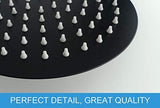 NearMoon Rain Shower Head, Ultra-Thin Design-Pressure Boosting, Awesome Some Experience, High Flow Stainless Steel Rainfall Head (8 Inch,Matte Black)