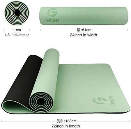 Yoga Mat Non Slip, Eco Friendly Fitness Exercise Mat with Carrying Strap,Pro Yoga Mats for Women,Workout Mats for Home, Pilates and Floor Exercises