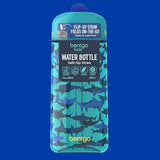 Bentgo Kids Water Bottle - Leak-Proof, Durable Tritan, BPA-Free 15 oz. Cup for Kids/Toddlers Ages 3+, Safe Sip Spout, Carrying Handle, & Dishwasher Safe for School, Sports, Daycare & Camp (Sharks)