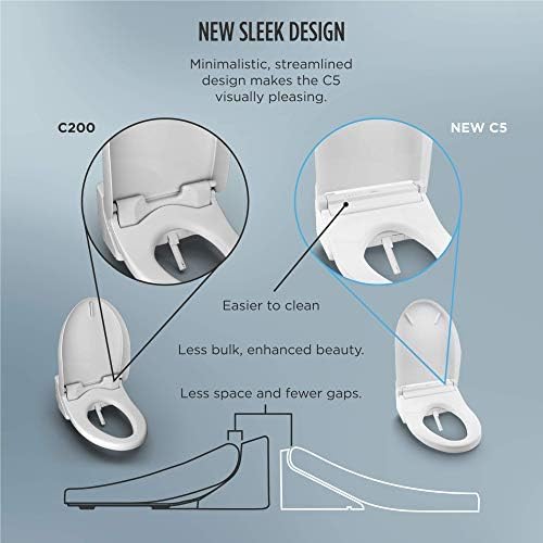 TOTO SW3084#01 WASHLET C5 Electronic Bidet Toilet Seat with PREMIST and EWATER+ Wand Cleaning, Elongated, Cotton White