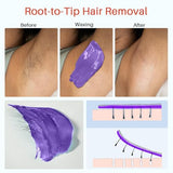 BLITZWAX Brazilian and Bikini Waxing Kit for Women, Hard Wax Warmer for Face, Legs and Body, At Home Hair Removal Kit, Beginner Friendly, Effective on Coarse Hair, Pool Swirl Design