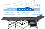 Yaheetech Folding Camping Cot, Portable Military Canvas Sleeping Bed, Outdoor Comfortable Lightweight Bed with Carry Bag for Hiking, Backpack Travel, Home & Office