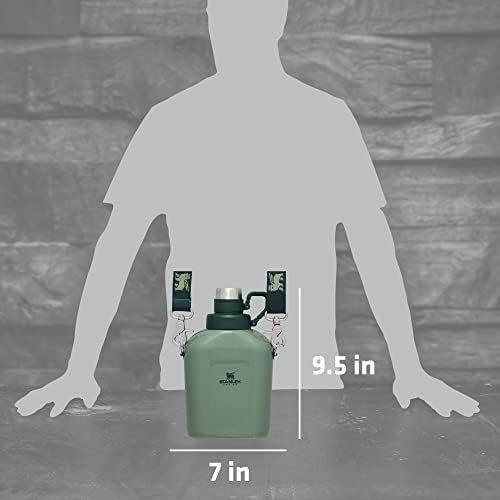 Stanley Legendary Classic Canteen 1.1 qt | Leakproof Drink Container with Strap | Stainless Steel Water Bottle with Lid | Camping, Hiking, Travel | BPA-Free
