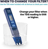 ZeroWater Official Replacement Filter - 5-Stage 0 TDS Filter Replacement - System IAPMO Certified to Reduce Lead, Chromium, and PFOA/PFOS, 2-Pack, White