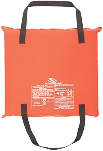 Stearns Utility Flotation Cushion, USCG Approved Type IV Throwable PFD Boat Cushion Life Preserver, Doubles as Comfortable Place to Sit, Great for Boats, Canoes, Kayaks, & More