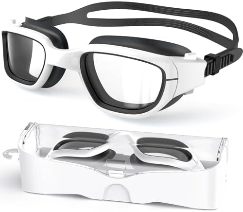 Kids Swim Goggles,Swimming Goggles for Kids 6-14, Anti-Fog UV Protection Pool Glasses for Boys Girls