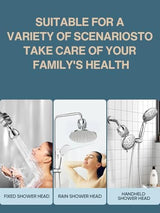 Cobbe HD HEAVY DUTY High Output Shower Filter – 99% REMOVAL Shower Head Filter for Hard Water, Heavy Metals, Chlorine and Harmful Substance, Improve your skin and hair - Chrome