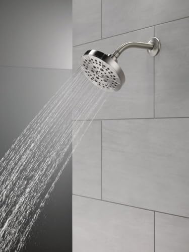 DELTA FAUCET -faucet 5-Spray Chrome Shower Head, Shower Head Chrome, Showerheads, 1.75 GPM Flow Rate, Chrome 52535
