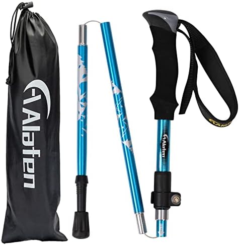 Walking Stick - Collapsible Trekking Pole for Men and Women,7075 Aluminum Hiking Stick for Seniors