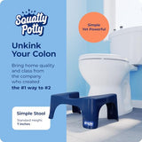 Squatty Potty Simple Bathroom Toilet Stool, Galaxy Blue 7", Ergonomic Stool – Posture-Enhancing Bathroom Footrest for Improved Digestion & Constipation Relief