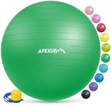 APEXUP Yoga & Pilates Ball - Anti Slip Heavy Duty Gym Ball for Fitness, Balance & Core Workout