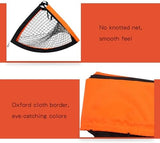 2 Pack 4’ x 3’ Size Portable Kid Soccer Goals for Backyard, Indoor and Outdoor Pop Up Soccer Goals, Orange, Theresduet