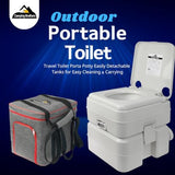 Portable 5.3 Gallon Camping Toilet with Carry Bag - Supports 286 LBS, 50 Flushes, Detachable Tanks