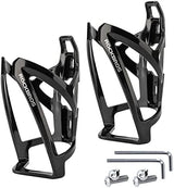 ROCKBROS Bike Water Bottle Holder Ultra-Light Bicycle Bottle Cages with Screws Tool, Universal Bike Cup Holder for Road MTB Mountain Bikes Cycling Accessories（2 Pack）