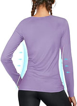 isnowood Women's Sun Protection Long Sleeve Shirts, UPF 50+ UV Rash Guard Swim Shirt, Workout Hiking Running Athletic Tops