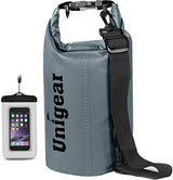 Unigear Dry Bag Waterproof, 2L/5L/10L/20L/30L/40L Floating and Lightweight Bags for Kayaking, Boating, Fishing, Swimming and Camping with Waterproof Phone Case