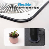 Art3d 20ft Outside Vinyl Corner Trim Peel and Stick for Tile and Wall Edges, Furniture Decoration Black