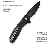 CIVIVI Folding Pocket Knife Baklash C801H (Double Black)