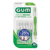 GUM Proxabrush Go-Betweens - Tight - Interdental Brushes - Soft Bristled Dental Picks for Plaque Removal Health - Safe for Braces & Dental Devices, 10 Count (Pack of 4)