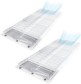 Air Vent Extender for Under Furniture, Floor Vent Deflector for Floor Register Up to 12" Wide, Extends from 17"-33" (2PCS)