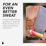 Sports Research® Sweet Sweat Waist Trimmer - Premium Sweat Enhancing Fitness Belt for Women & Men - 5 Adjustable Sizes