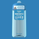 Bentgo Kids Water Bottle - Leak-Proof, Durable Tritan, BPA-Free 15 oz. Cup for Kids/Toddlers Ages 3+ - Safe Sip Spout, Carrying Handle, & Dishwasher Safe for School, Sports, Daycare & Camp (Blue)
