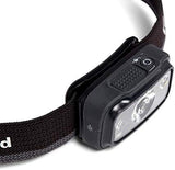 Black Diamond Spot 350 LED Headlamp, Waterproof and Dimmable Battery Powered Headlamp for Camping, Hiking, Running, Work with Red Light Headlamp Mode, Graphite