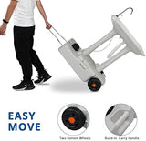 VINGLI 30L Upgraded Portable Sink| Rolling Hand Wash Basin Stand with Towel Holder & Soap Dispenser & Wheels, Perfect for Garden/Camping/Outdoor Events/Gatherings/Worksite/RV/Indoor, White