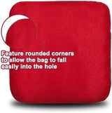 Dual Sided Corn Hole Bags Professional Cornhole Bags Set of 8 Regulation Corn Hole Bean Bags Slick and Stick