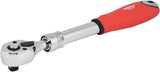 NEIKO 03067A 3/8-Inch-Drive Extendable Ratchet Handle, 72-Tooth Reversible Ratcheting Feature, Extends 8 1/2 to 12 3/8 Inches