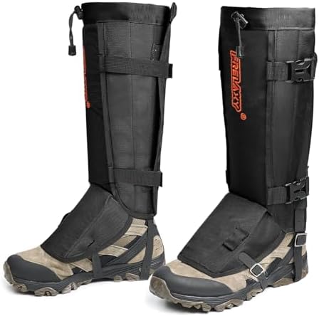 Frelaxy Snake Gaiters, Waterproof Snake Guard Chaps, Snake Bite Protection for Lower Legs, Adjustable Snake Proof Gaiters for Hunting/Outdoor Working, Fit for Men & Women