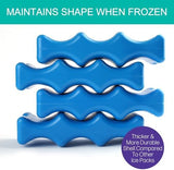 Ice Pack for Coolers, Breastmilk Bottle Storage, Lunch Box, Insulated Contoured Freezer Pack, Long Lasting Reusable Cool Pack for Beer Soda, Camping Beach Picnic