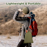 Camping Hammock with Rain Fly Tarp and Mosquito Net Tent Tree Straps, Portable Single Double Nylon Parachute Hammock Rainfly Set for Backpacking Hiking Travel Yard Outdoor Activities Green