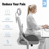 JESIDO Seat Cushion for Office Chair, Sciatica and Tailbone Pain Relief Cushion, Coccyx Cushion for Car, Desk Chairs, Wheelchair