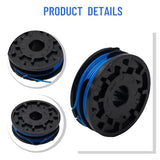 Strimmer Spool & Line,Trimmer Spool Line,Grass Strimmer Replacement Spool for Spear & Jackson GT450,GT600,N1F-GT-280/450-D,N1F-GT-300/600-D,S4528ET,S6030ET(2pcs)